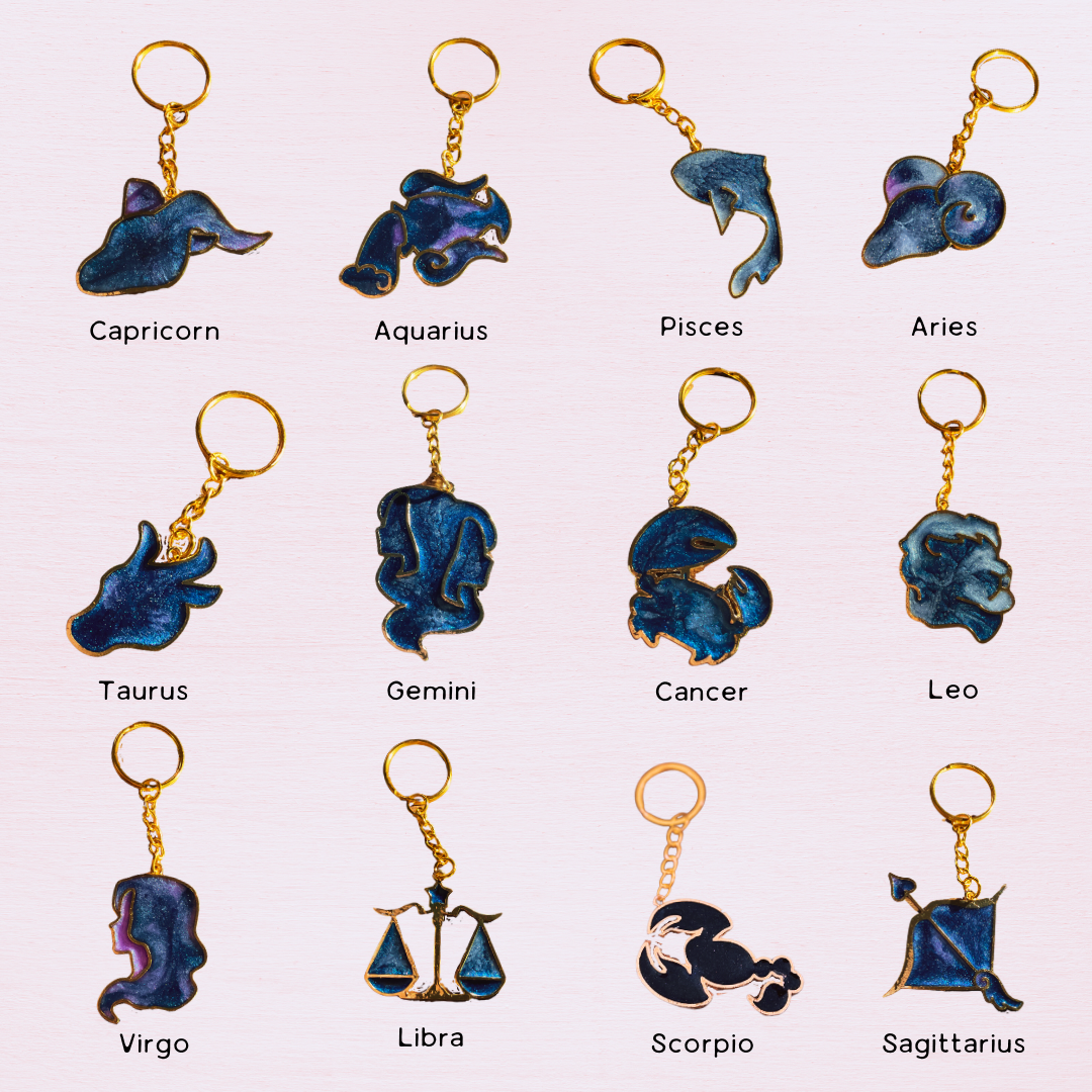 Zodiac Keychain - Made to Order