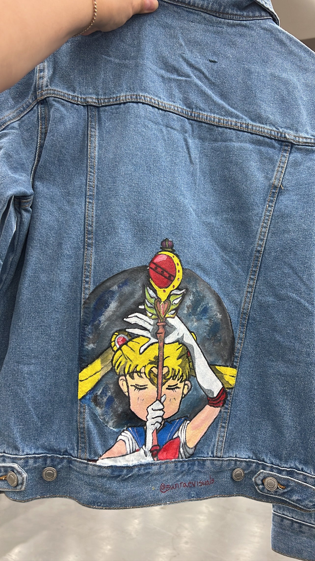 Custom Anime or Cartoon Character Denim Jacket - Made to Order