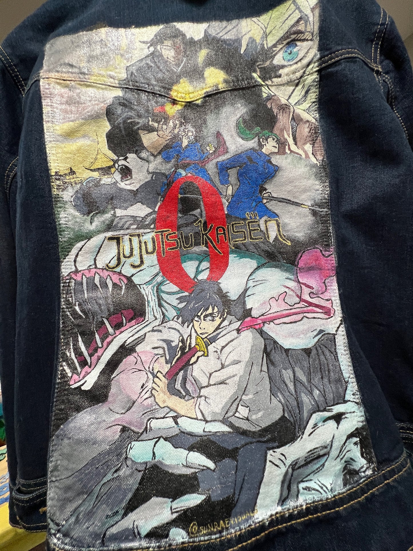 Custom Anime or Cartoon Character Denim Jacket - Made to Order