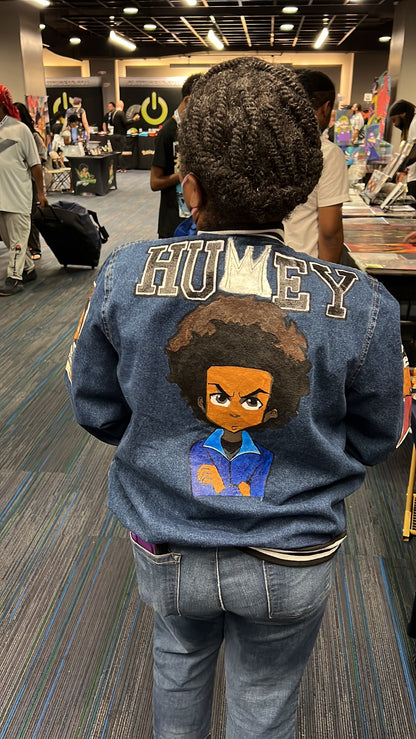 Custom Anime or Cartoon Character Denim Jacket - Made to Order