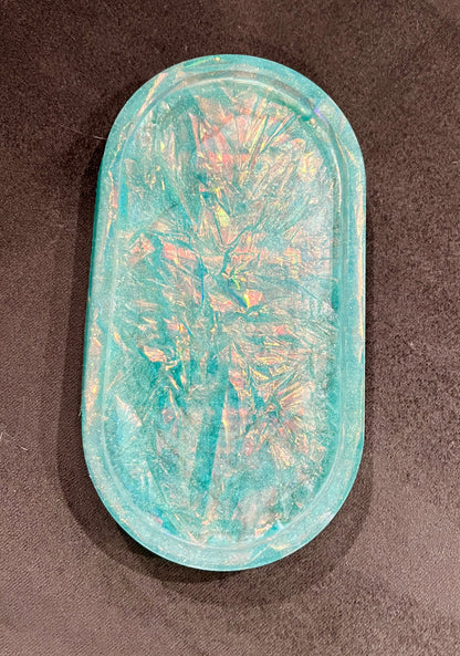 Iridescent Trinket Dish Pill Tray Made to Order