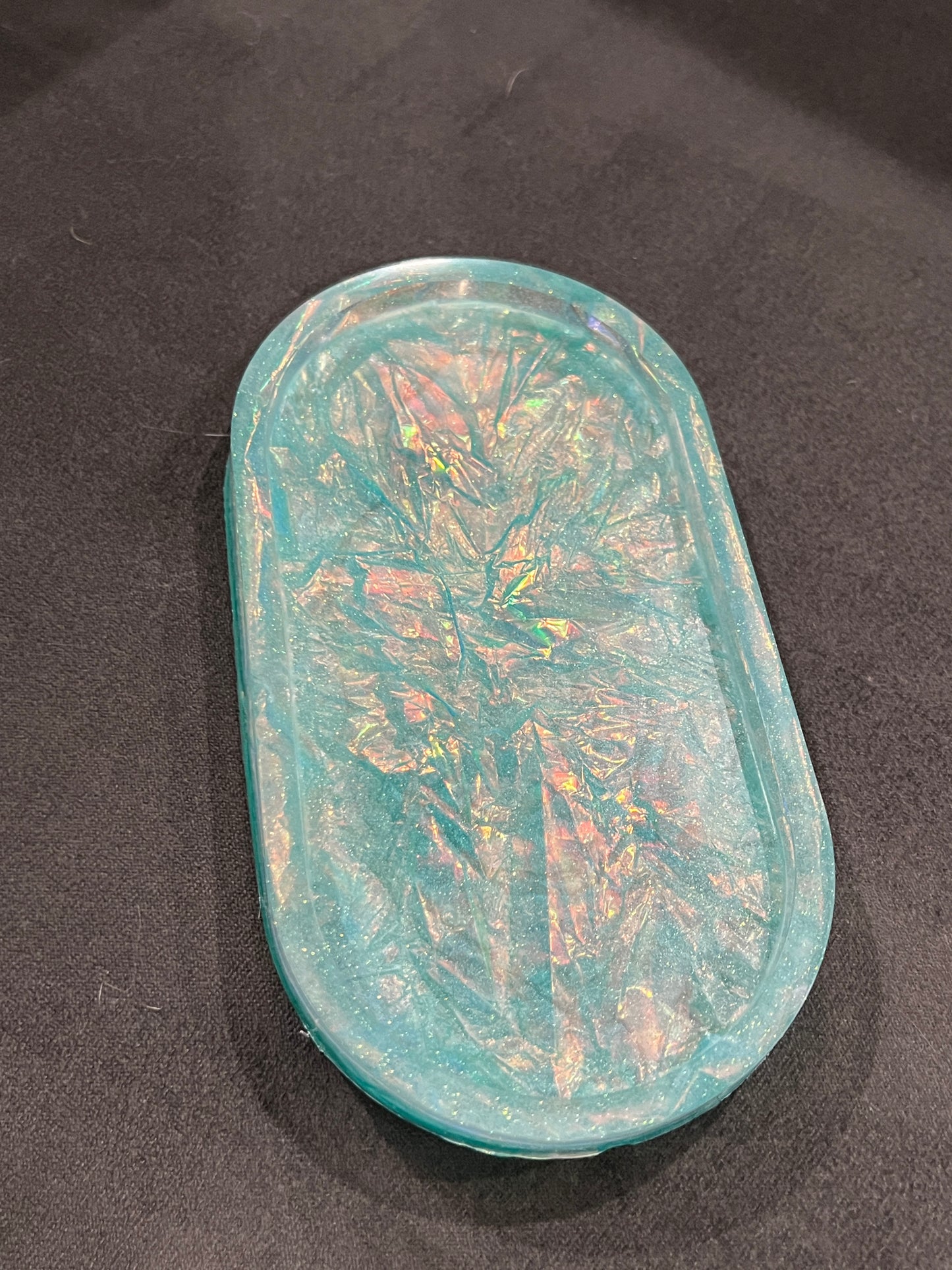 Iridescent Trinket Dish Pill Tray Made to Order