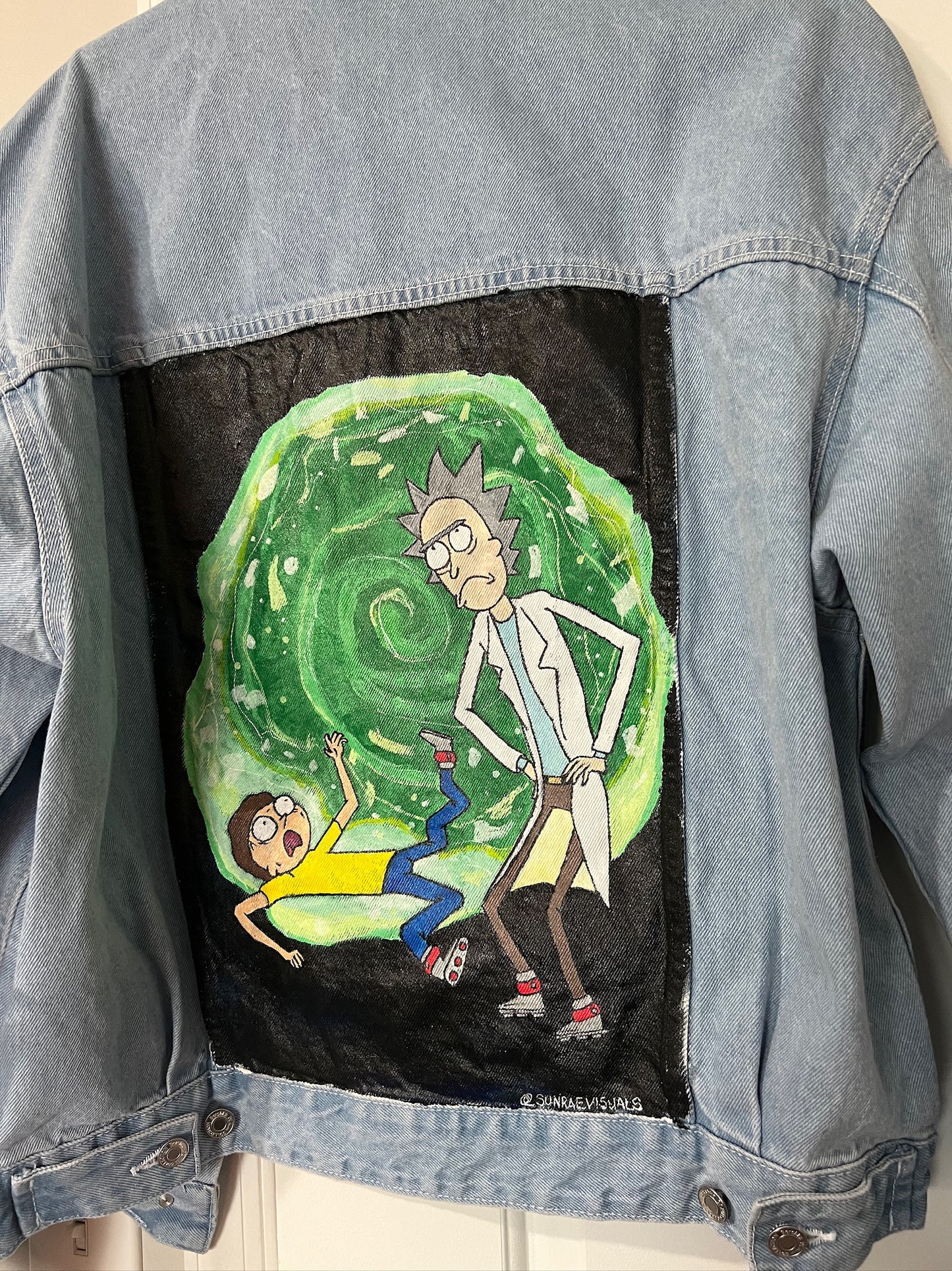 Custom Anime or Cartoon Character Denim Jacket - Made to Order