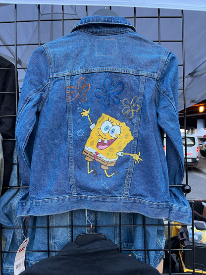 Custom Anime or Cartoon Character Denim Jacket - Made to Order