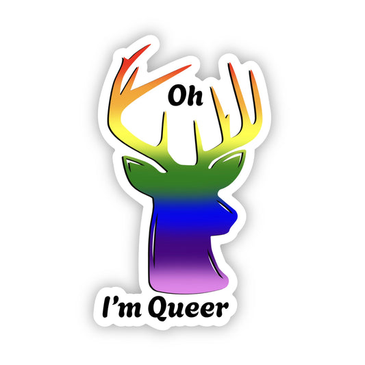 Oh Deer! I’m Queer Sticker