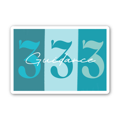 333 - Guidance - Angel Number Sticker