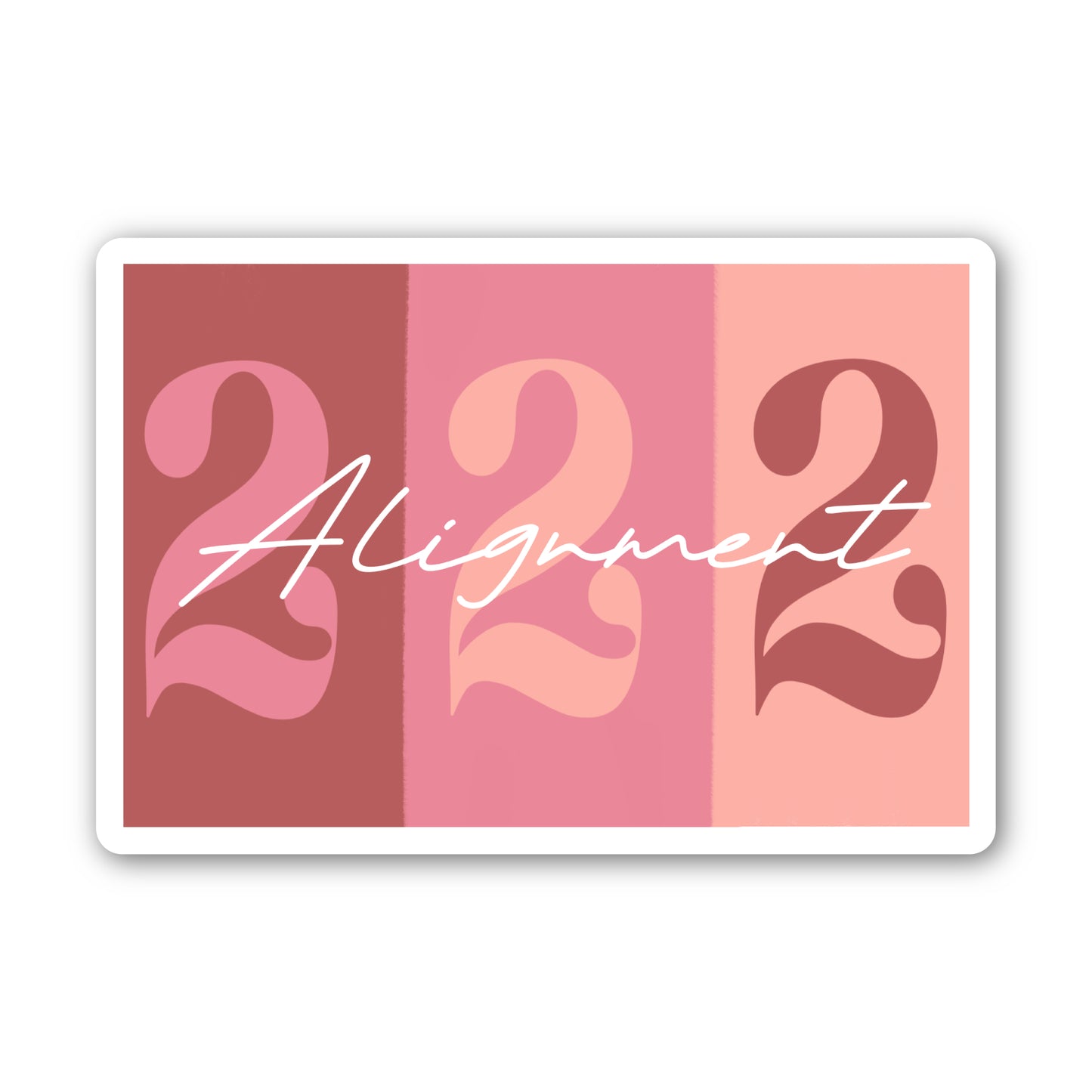 222 - Alignment - Angel Number Sticker