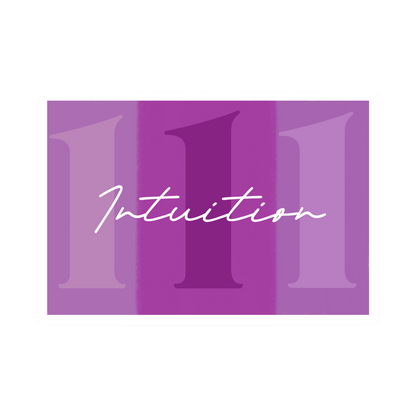 111 - Intuition - Angel Number Sticker