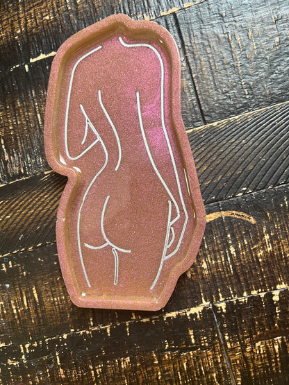 "Feminine Form" Line Art Tray - Elevate Your Space with this Versatile Jewelry Holder - Ring Dish - Soap Dish - Made to Order