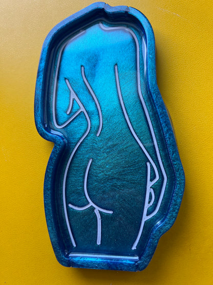 "Feminine Form" Line Art Tray - Elevate Your Space with this Versatile Jewelry Holder - Ring Dish - Soap Dish - Made to Order