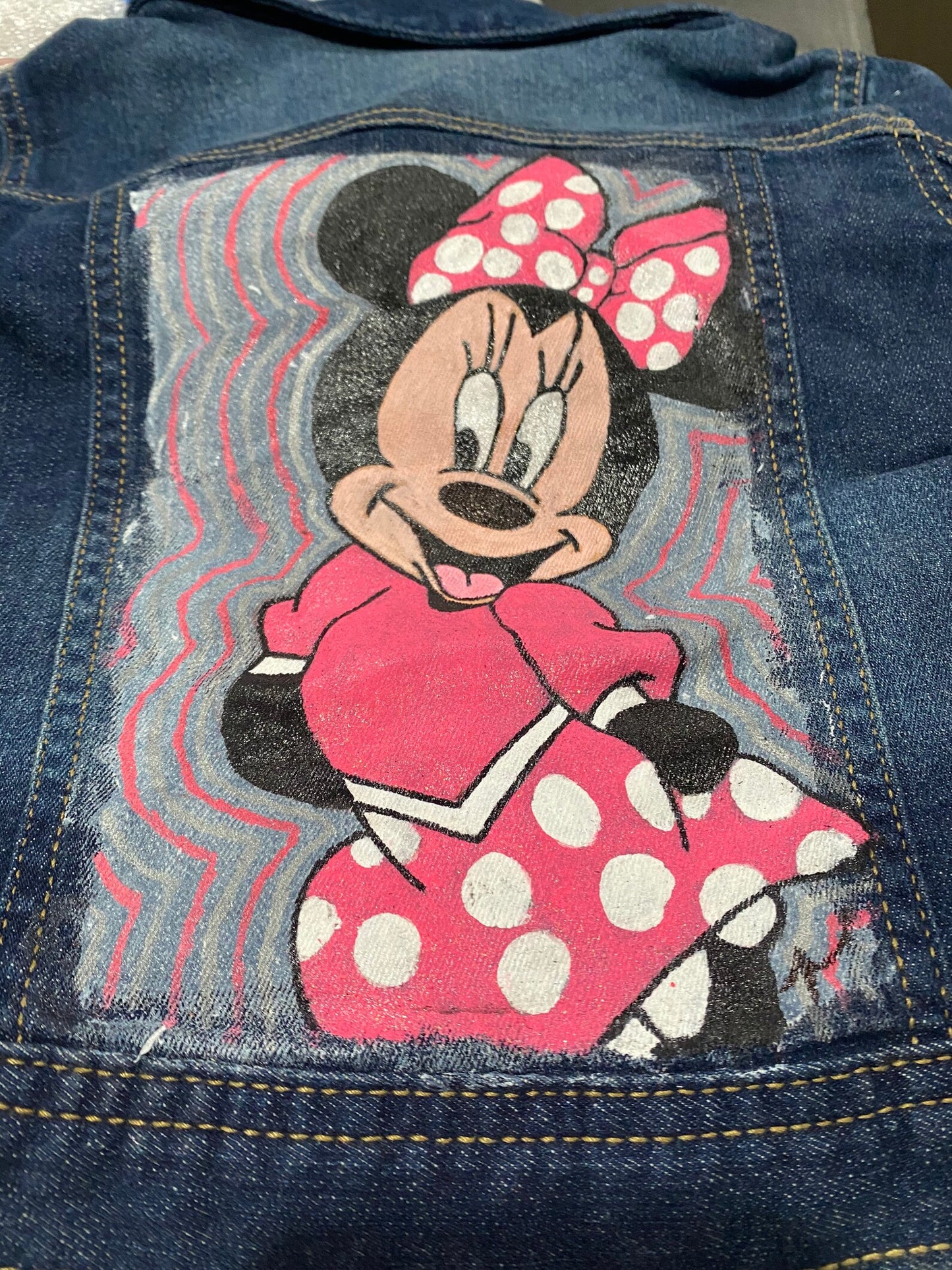 Kids Hand-Painted Denim Jacket - Little Mermaid Tribute